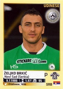 Cromo Željko Brkic - Calciatori 2013-2014 - Panini