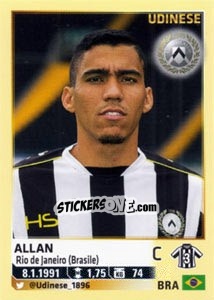 Sticker Allan - Calciatori 2013-2014 n. 580 - Panini