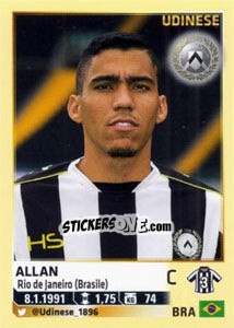 Figurina Allan - Calciatori 2013-2014 - Panini