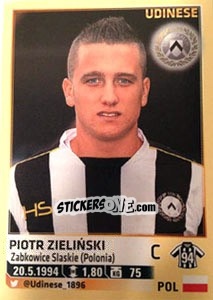 Sticker Piotr Zielinski - Calciatori 2013-2014 n. 584 - Panini