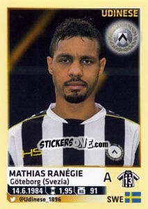 Sticker Mathias Ranégie - Calciatori 2013-2014 n. 587 - Panini