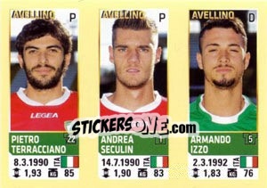 Sticker Terracciano / Seculin / Izzo - Calciatori 2013-2014 n. 594 - Panini