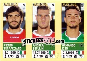 Cromo Terracciano / Seculin / Izzo - Calciatori 2013-2014 - Panini