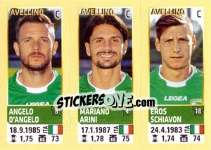 Sticker D'Angelo / Arini / Schiavon - Calciatori 2013-2014 n. 597 - Panini