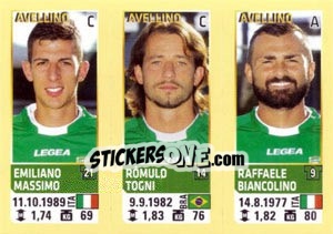 Cromo Massimo / Togni / Biancolino - Calciatori 2013-2014 - Panini