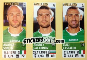 Figurina Soncin / Galabinov / Castaldo - Calciatori 2013-2014 - Panini