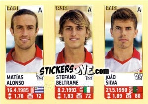 Sticker Alonso / Beltrame / Silva - Calciatori 2013-2014 n. 607 - Panini