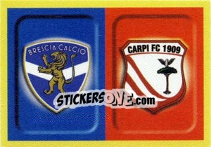 Sticker Scudetto Brescia - Carpi - Calciatori 2013-2014 n. 609 - Panini