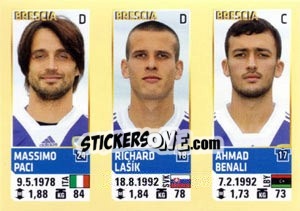 Sticker Paci / Lasik / Benali - Calciatori 2013-2014 - Panini