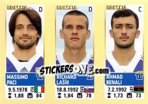 Cromo Paci / Lasik / Benali - Calciatori 2013-2014 - Panini