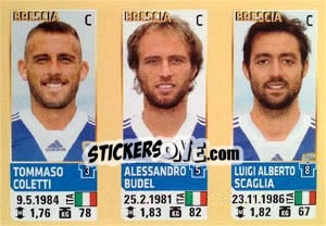 Sticker Coletti / Budel / Scaglia - Calciatori 2013-2014 n. 614 - Panini