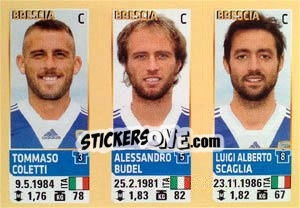 Figurina Coletti / Budel / Scaglia - Calciatori 2013-2014 - Panini