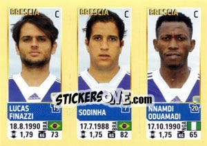 Sticker Finazzi / Sodinha / Oduamadi - Calciatori 2013-2014 n. 615 - Panini