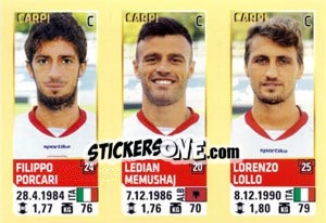 Sticker Porcari / Memushaj / Lollo - Calciatori 2013-2014 n. 622 - Panini
