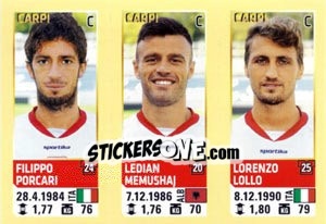 Sticker Porcari / Memushaj / Lollo - Calciatori 2013-2014 - Panini