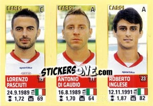 Sticker Pasciuti / Di Gaudio / Roberto Inglese - Calciatori 2013-2014 - Panini