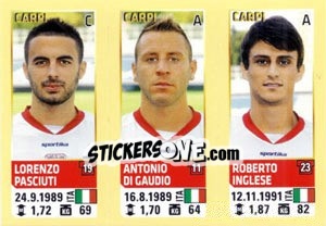 Sticker Pasciuti / Di Gaudio / Roberto Inglese - Calciatori 2013-2014 n. 623 - Panini