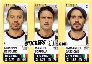 Sticker De Feudis / Coppola / Cascione - Calciatori 2013-2014 n. 631 - Panini
