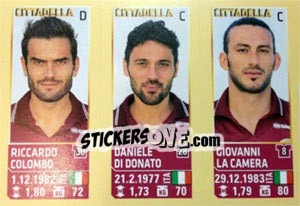 Cromo Colombo / Di Donato / La Camera - Calciatori 2013-2014 - Panini