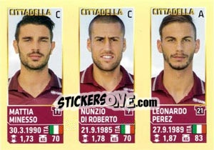 Sticker Minesso / Di Roberto / Perez - Calciatori 2013-2014 n. 640 - Panini