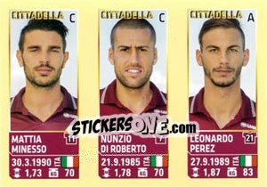 Figurina Minesso / Di Roberto / Perez - Calciatori 2013-2014 - Panini