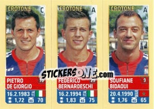 Figurina De Giorgio / Federico Bernardeschi / Bidaoui - Calciatori 2013-2014 - Panini