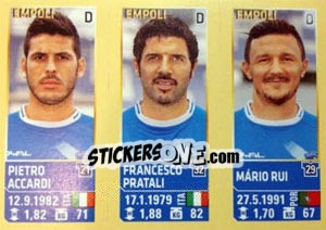 Sticker Accardi / Pratali / Mario Rui - Calciatori 2013-2014 n. 655 - Panini