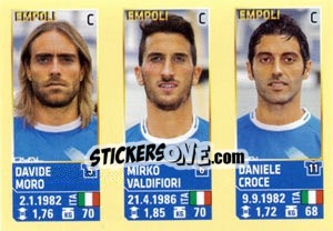 Sticker Moro / Valdifiori / Croce - Calciatori 2013-2014 n. 656 - Panini