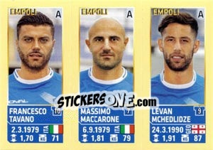 Sticker Tavano / Maccarone / Mchedlidze - Calciatori 2013-2014 - Panini