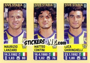 Sticker Lanzaro / Contini / Ghiringhelli - Calciatori 2013-2014 - Panini