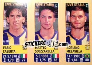 Cromo Caserta / Scozzarella / Mezavilla - Calciatori 2013-2014 - Panini