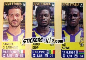 Sticker Di Carmine / Diop / Sowe - Calciatori 2013-2014 - Panini