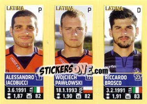Sticker lacobucci / Pawlowski / Brosco - Calciatori 2013-2014 n. 670 - Panini