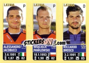 Sticker lacobucci / Pawlowski / Brosco - Calciatori 2013-2014 - Panini