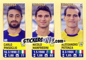 Cromo Pinsoglio / Manfredini / Potenza - Calciatori 2013-2014 - Panini