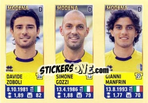 Sticker Zoboli / Gozzi / Manfrin - Calciatori 2013-2014 n. 680 - Panini