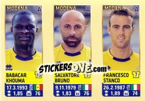 Sticker Babacar Khouma / Bruno / Stanco - Calciatori 2013-2014 - Panini