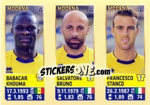 Sticker Babacar Khouma / Bruno / Stanco - Calciatori 2013-2014 n. 684 - Panini