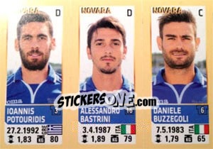 Sticker Potouridis / Bastrini / Buzzegoli - Calciatori 2013-2014 n. 689 - Panini