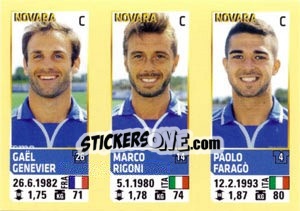 Sticker Genevier / Rigoni / Farago - Calciatori 2013-2014 - Panini