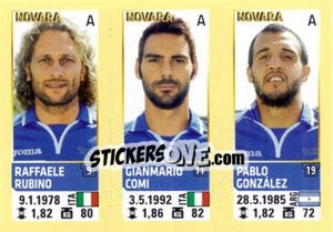 Sticker Rubino / Comi / Gonzalez - Calciatori 2013-2014 - Panini