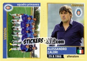 Sticker Calori - Novara Primavera - Calciatori 2013-2014 - Panini