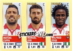 Sticker Cuffa / lori / Osuji - Calciatori 2013-2014 - Panini