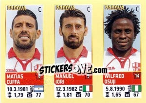 Figurina Cuffa / lori / Osuji - Calciatori 2013-2014 - Panini