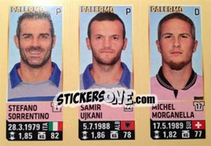 Sticker Sorrentino / Ujkani / Morganella - Calciatori 2013-2014 n. 704 - Panini