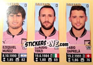 Sticker Munoz / Terzi / Daprela - Calciatori 2013-2014 n. 705 - Panini