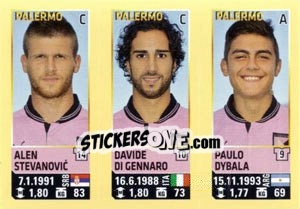 Sticker Stevanovic / Di Gennaro / Paulo Dybala - Calciatori 2013-2014 n. 708 - Panini