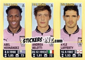 Sticker Abel Hernandez / Andrea Belotti / Kyle Lafferty - Calciatori 2013-2014 n. 709 - Panini