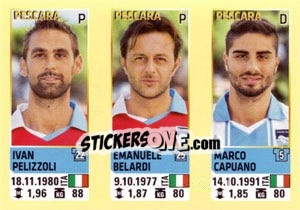 Sticker Pelizzoli / Belardi / Capuano - Calciatori 2013-2014 n. 713 - Panini
