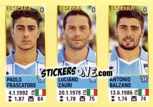 Cromo Frascatore / Zauri / Balzano - Calciatori 2013-2014 - Panini